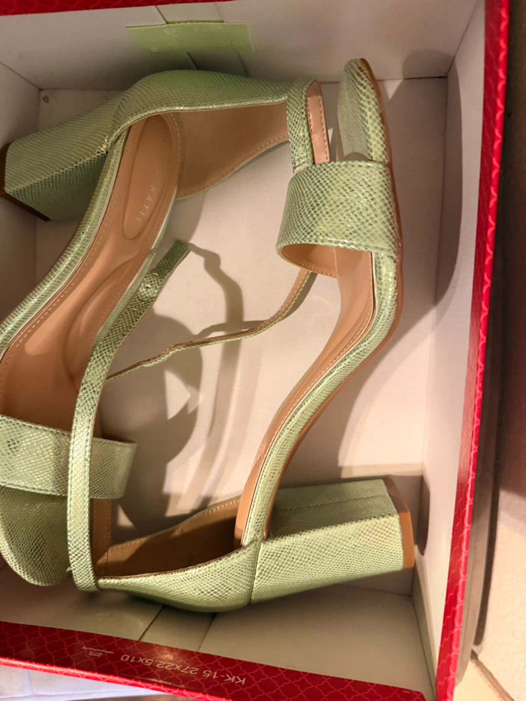 Kelly & Katie Women's Heeled Sandals Size 8M Light Green