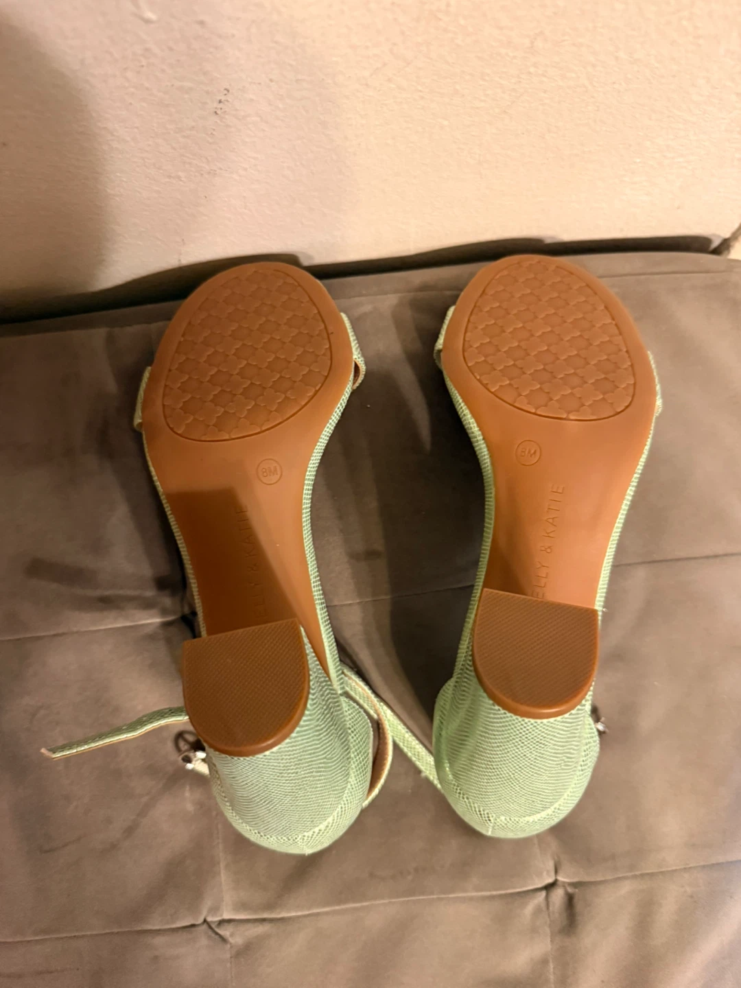 Kelly & Katie Women's Heeled Sandals Size 8M Light Green - photo 3