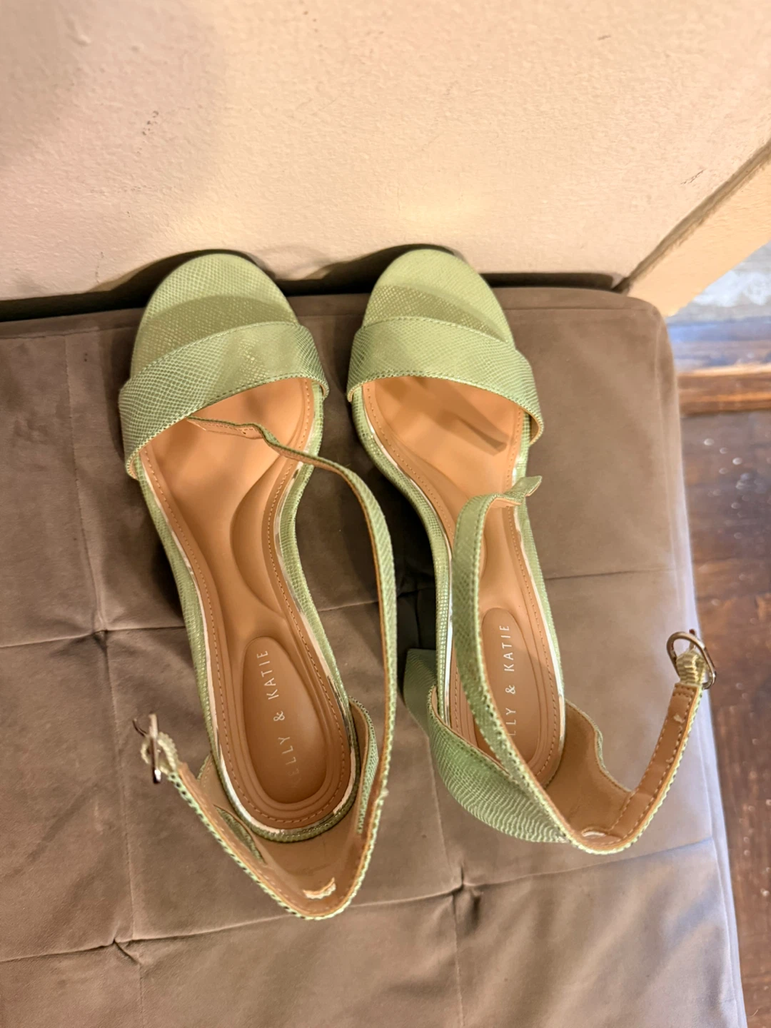 Kelly & Katie Women's Heeled Sandals Size 8M Light Green - photo 2