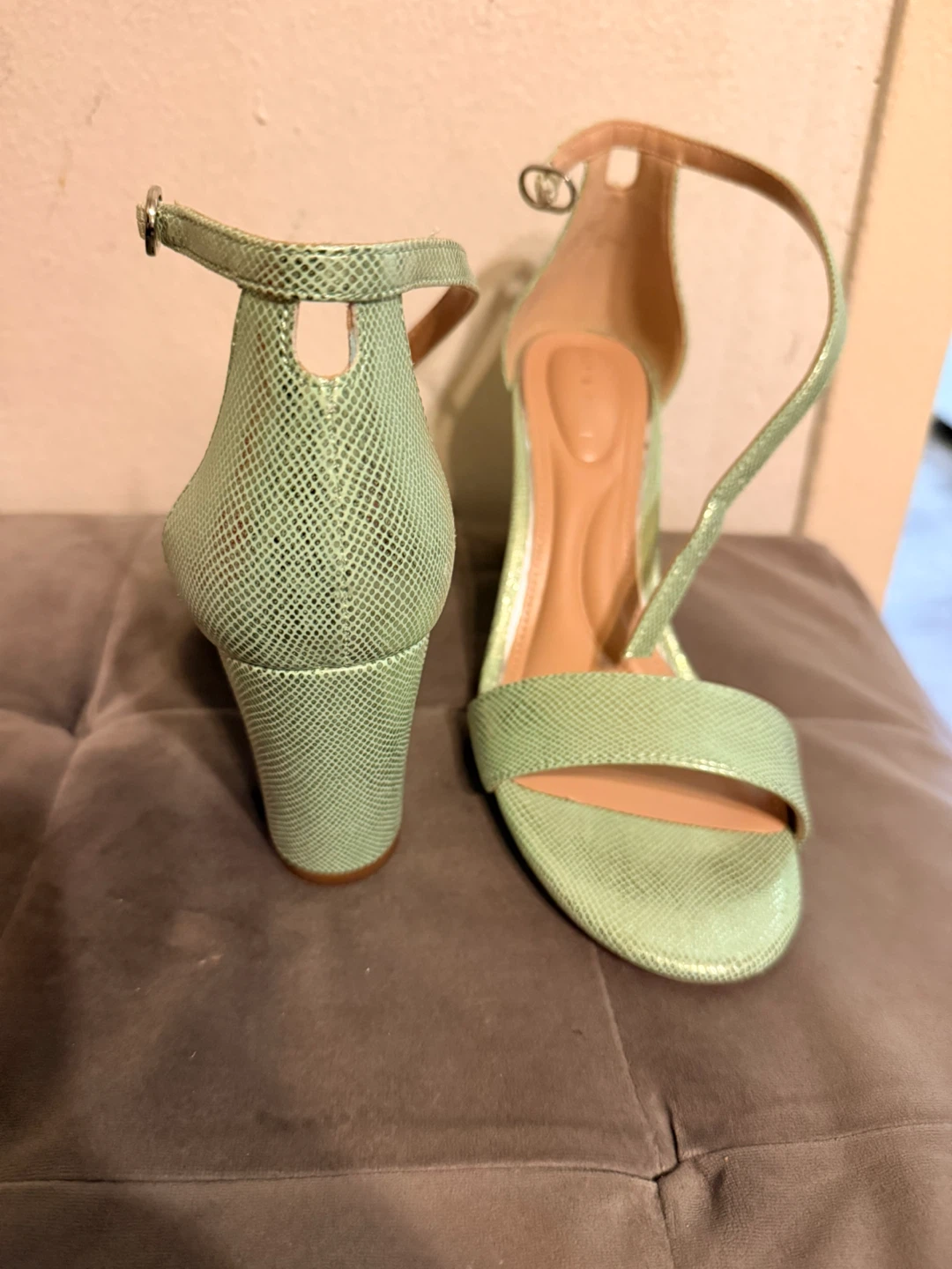 Kelly & Katie Women's Heeled Sandals Size 8M Light Green - photo 4