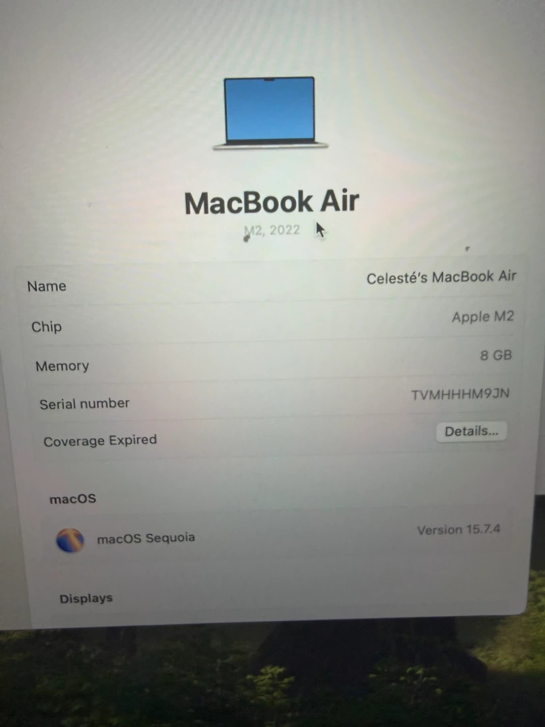 Apple MacBook Air M2 2022 Laptop