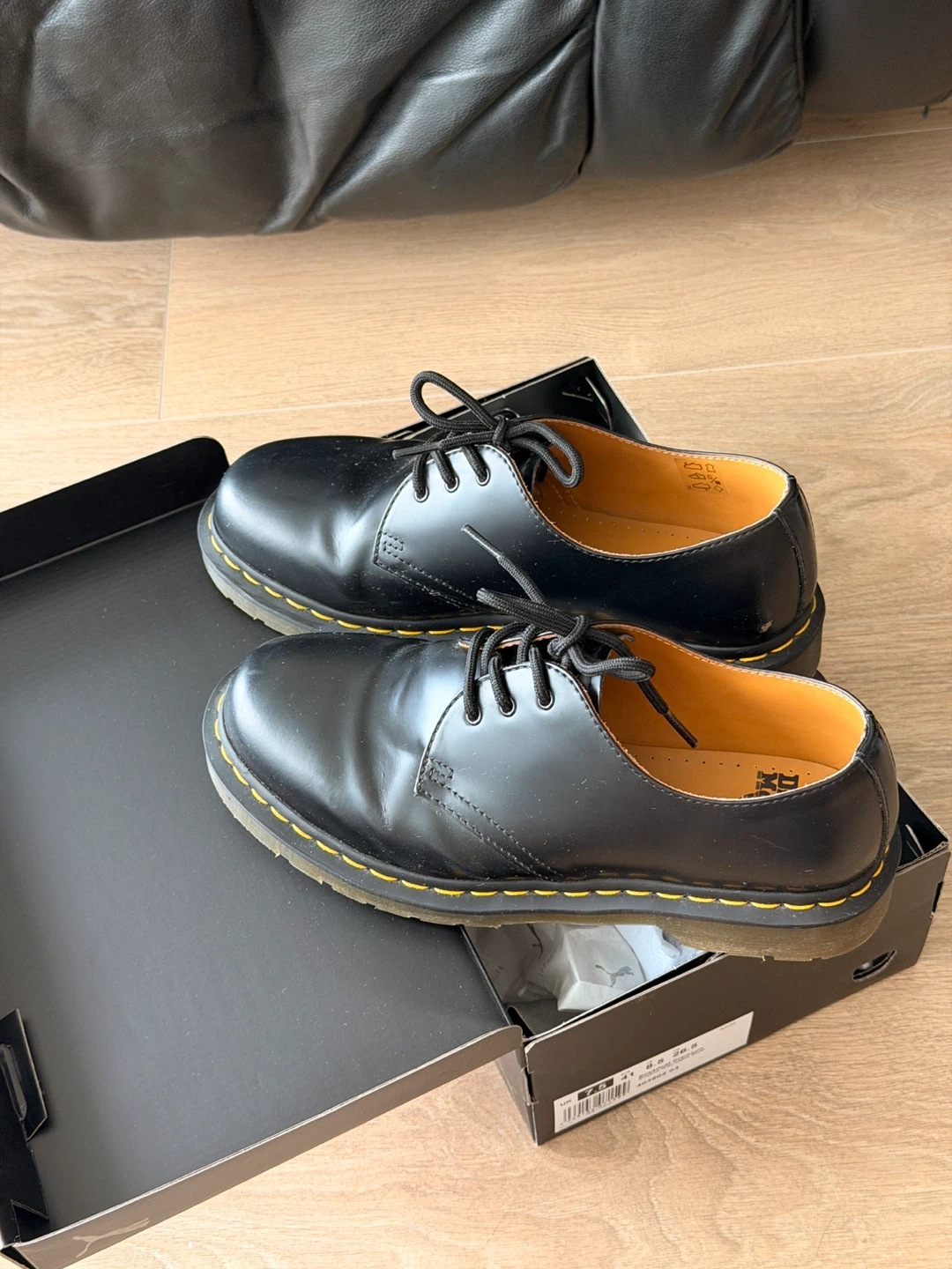 Dr. Martens 1461 Smooth Leather Oxfords (Black) - Size [41]