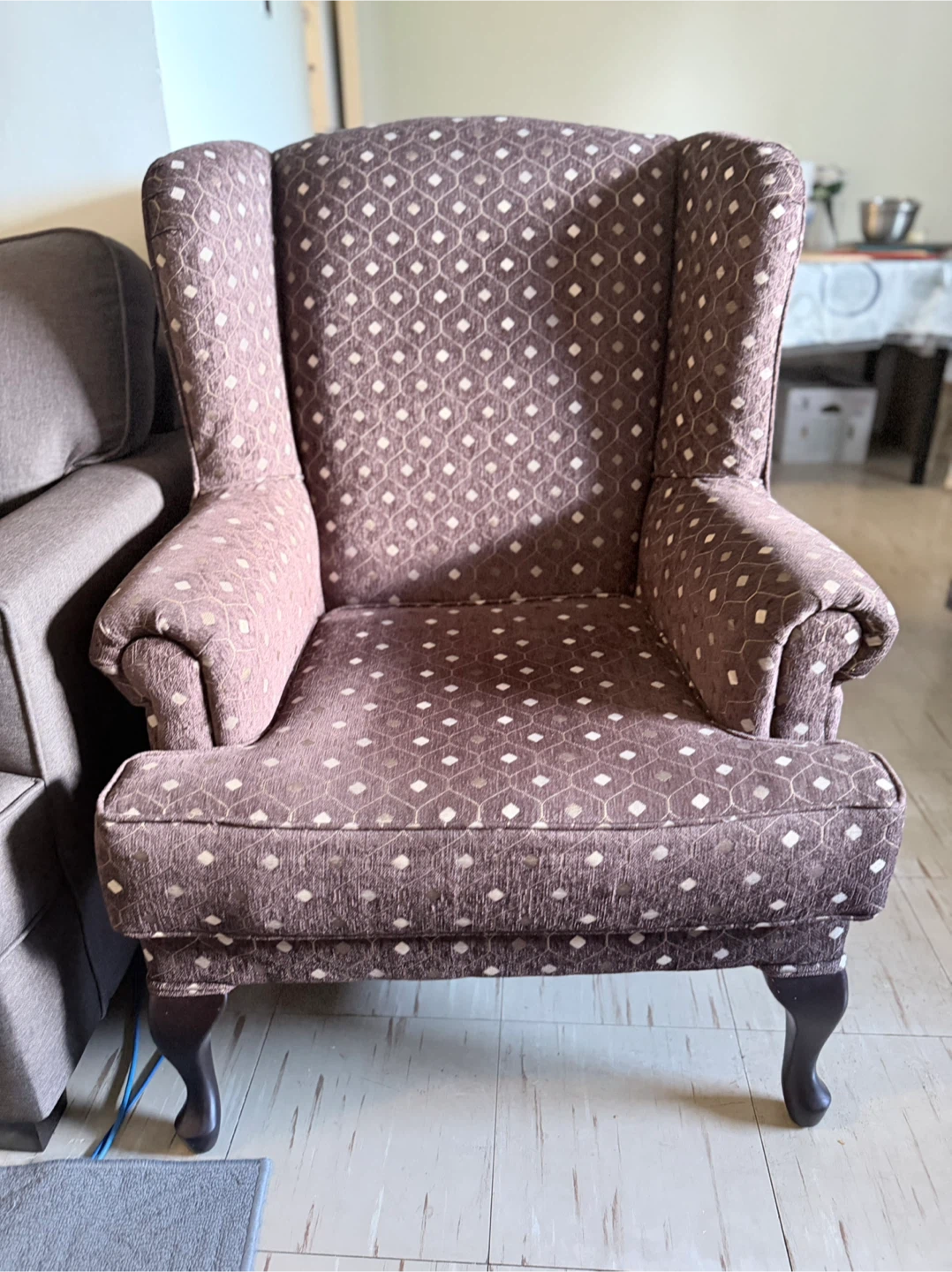 Chair with ottoman