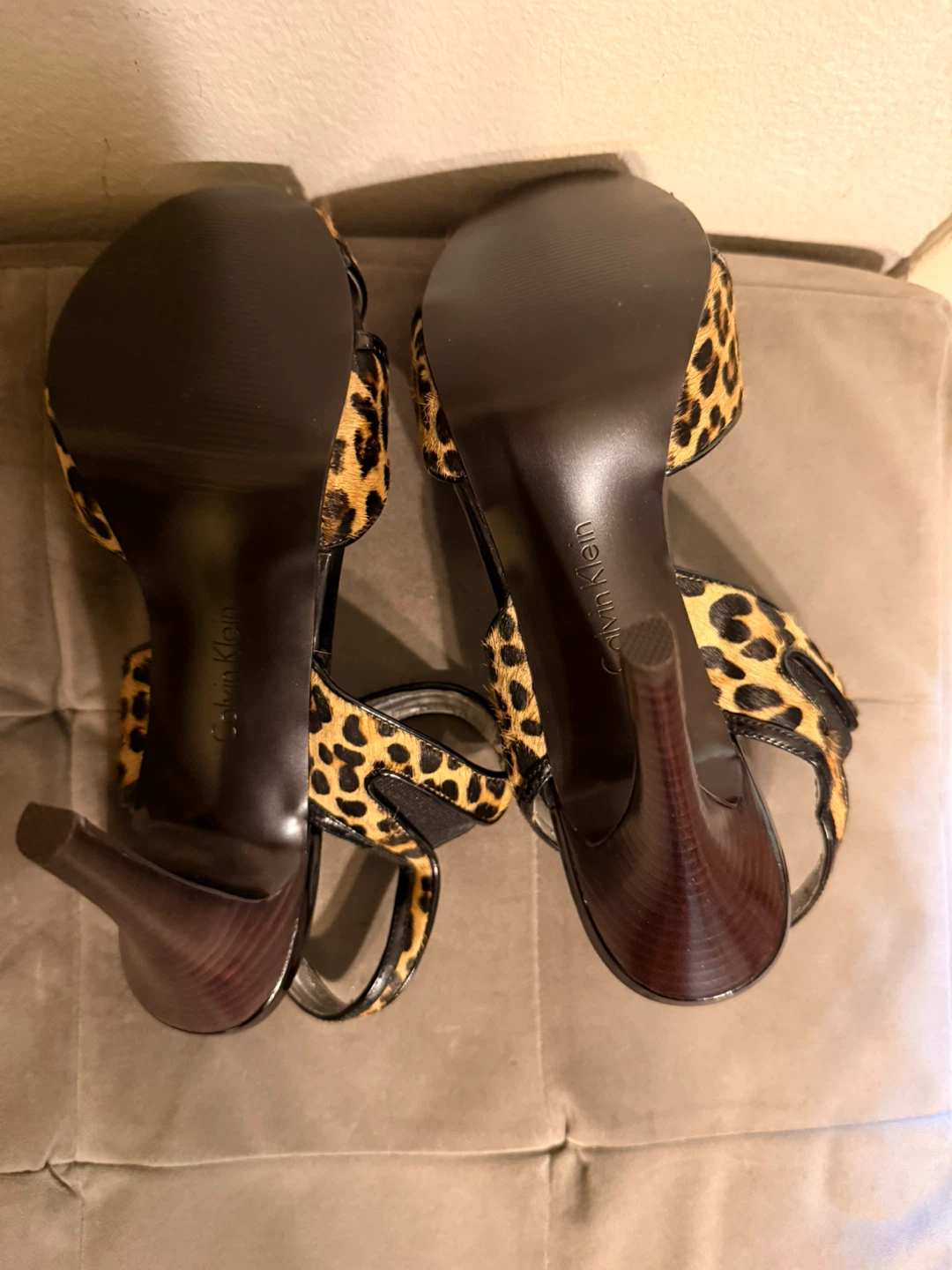 Calvin Klein Leopard Print Heels - photo 3