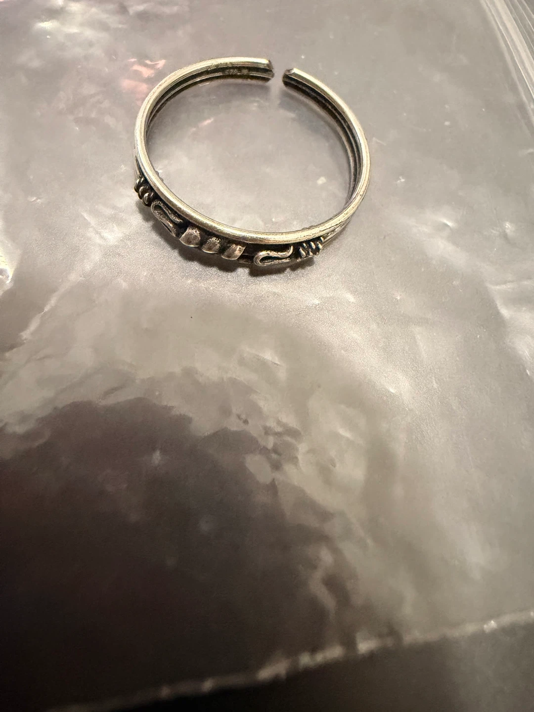 Sterling silver 925 Adjustable Ring - photo 3