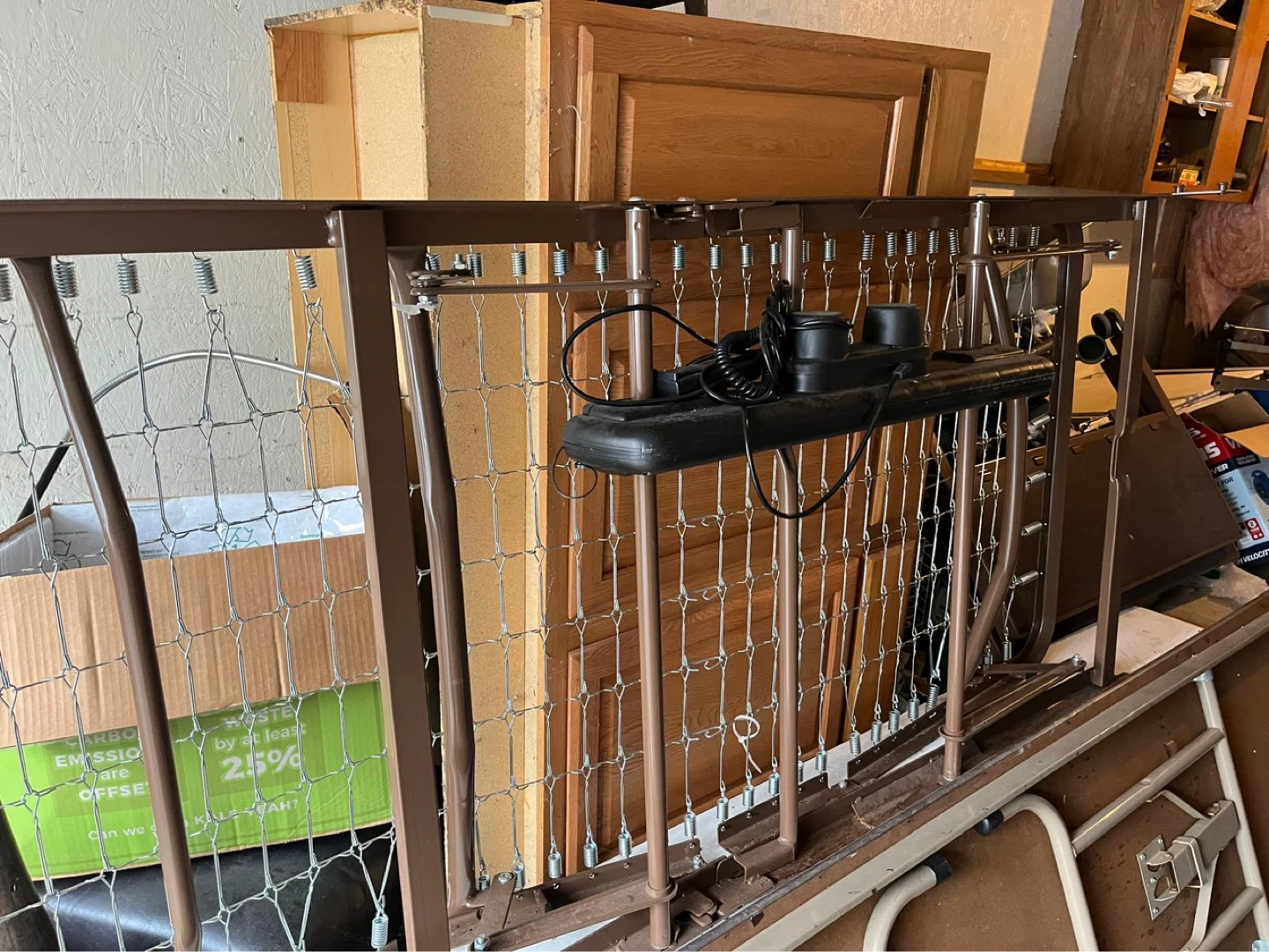 Metal hospital Bed Frame, with headboard, electrical motor