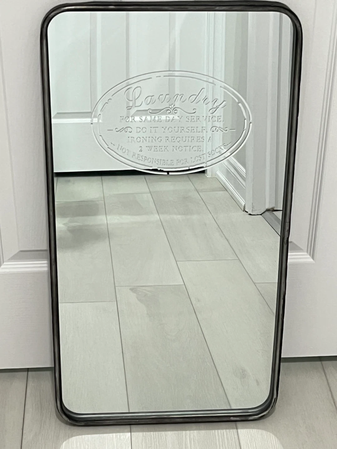 “Laundry” Wall Mirror