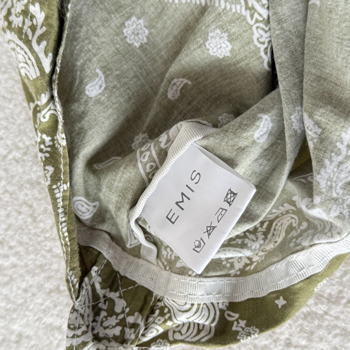 EMIS Green Paisley Tote Bag - photo 2