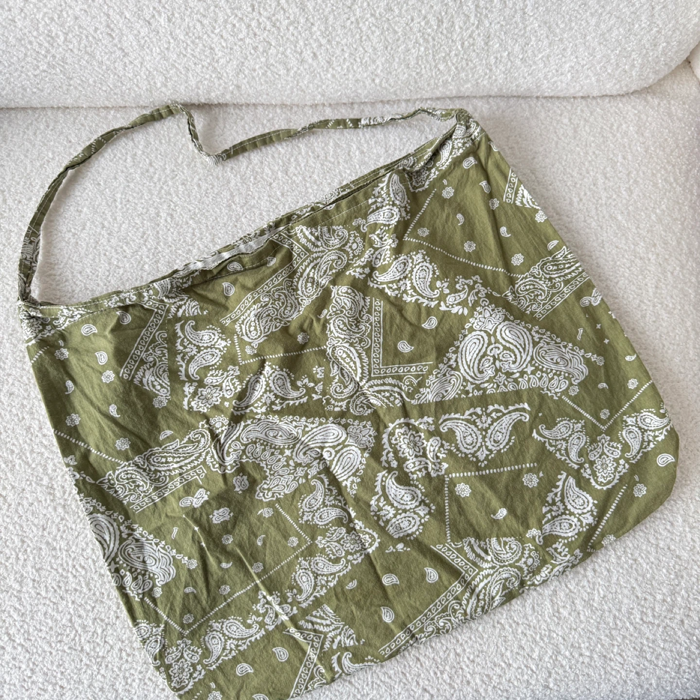 EMIS Green Paisley Tote Bag