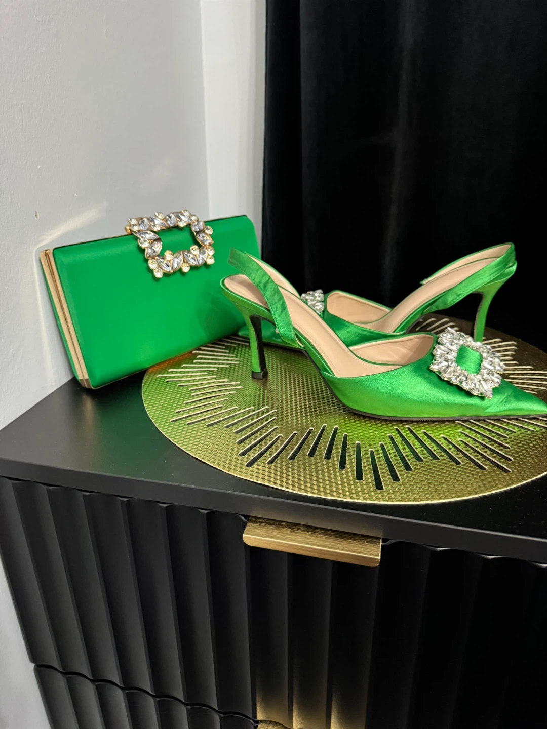 Brand new  Heels with Clutch size 7.5 - photo 4