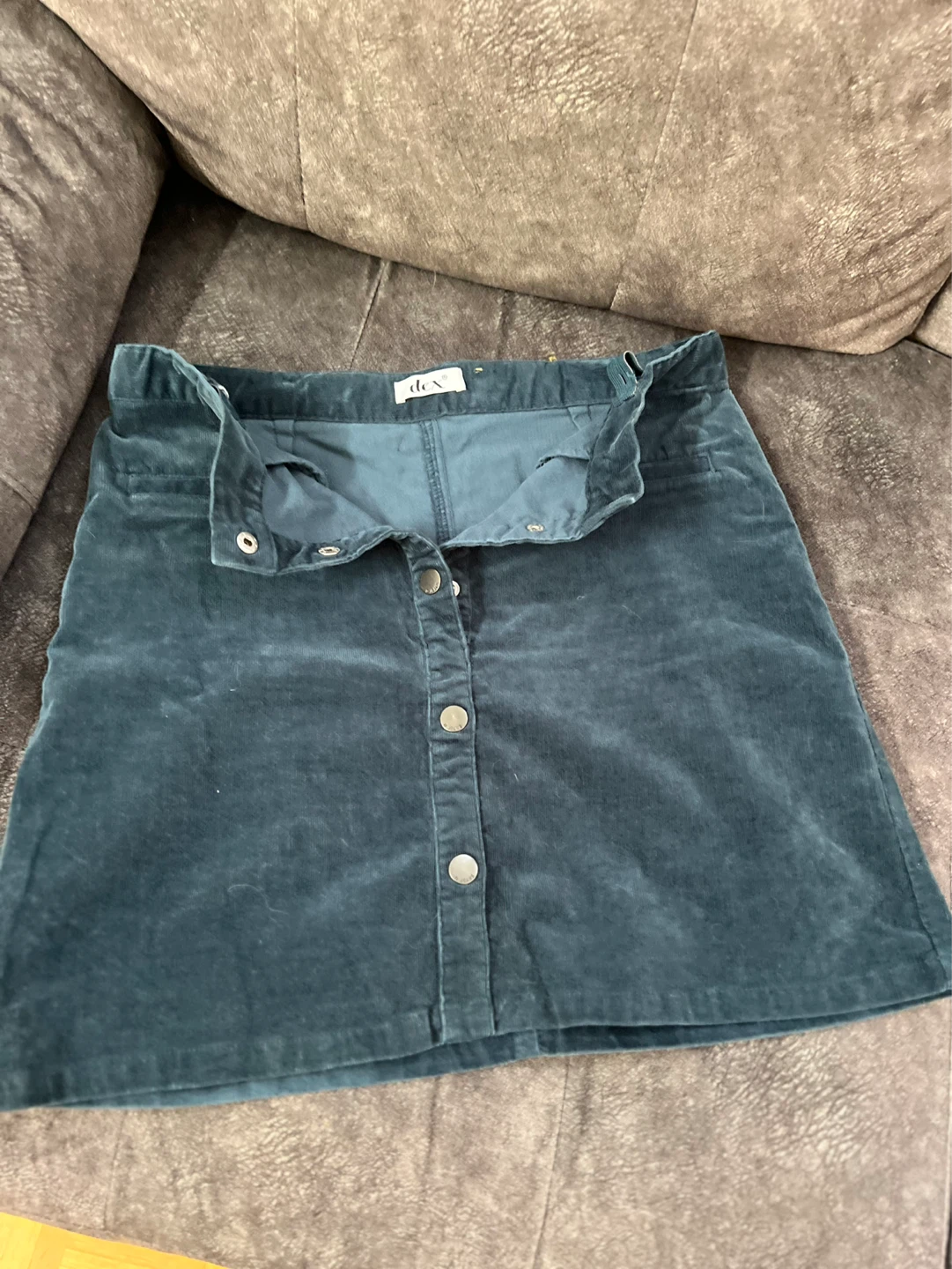 DEX Corduroy Button-Front Skirt - photo 2