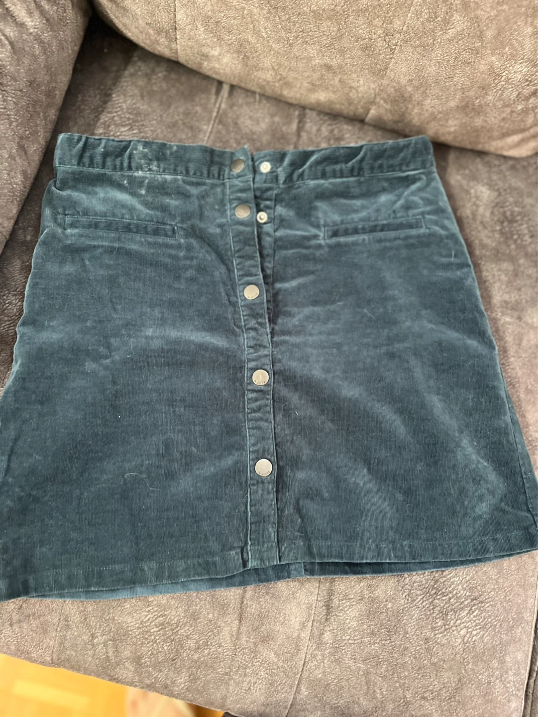DEX Corduroy Button-Front Skirt - photo 5