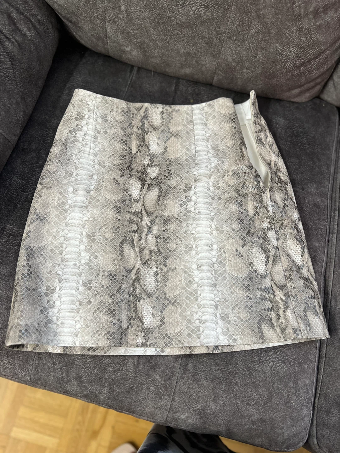 Dynamite Snake Print Mini Skirt