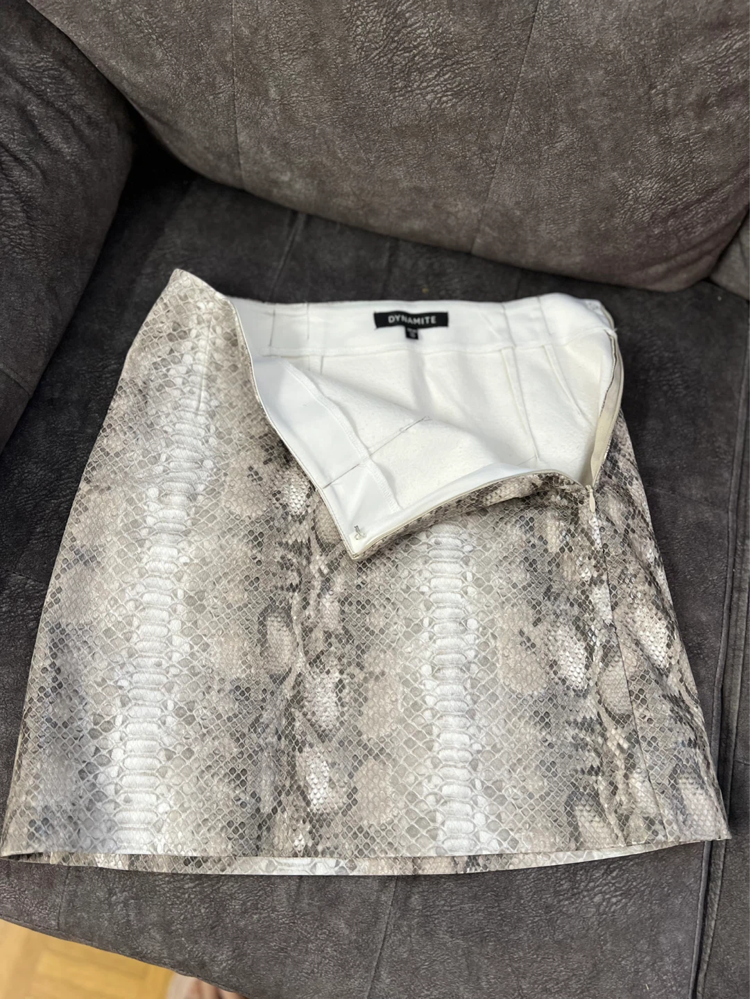 Dynamite Snake Print Mini Skirt - photo 3