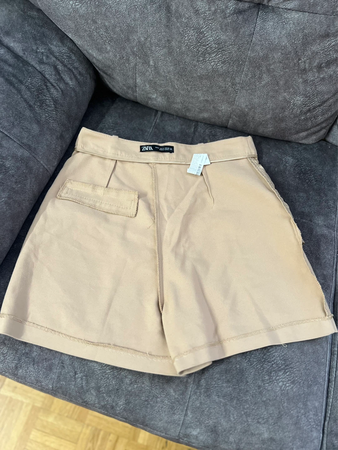 Zara Women's Beige Shorts Size Medium - photo 5