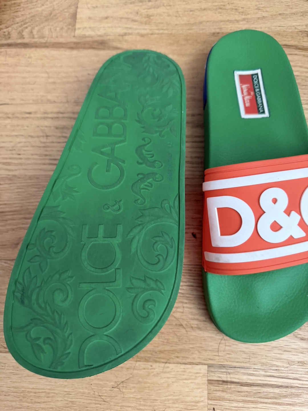 Dolce & Gabbana D&G Slides - Green/Orange - photo 4