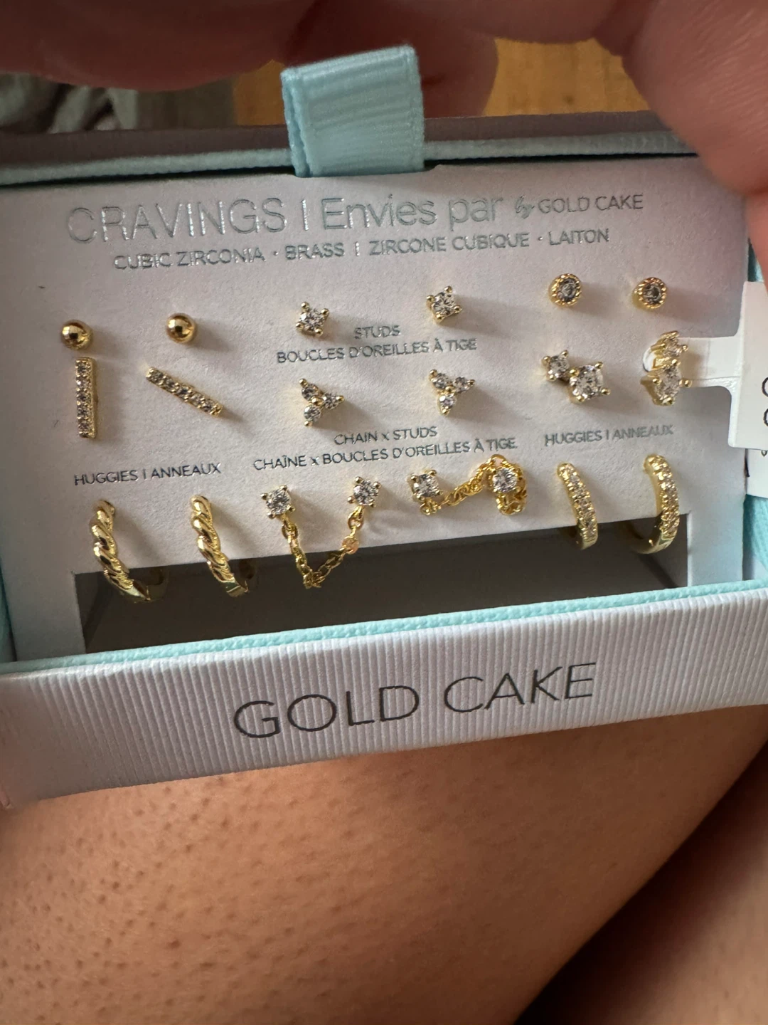 Gold Cake Cravings Earring Set