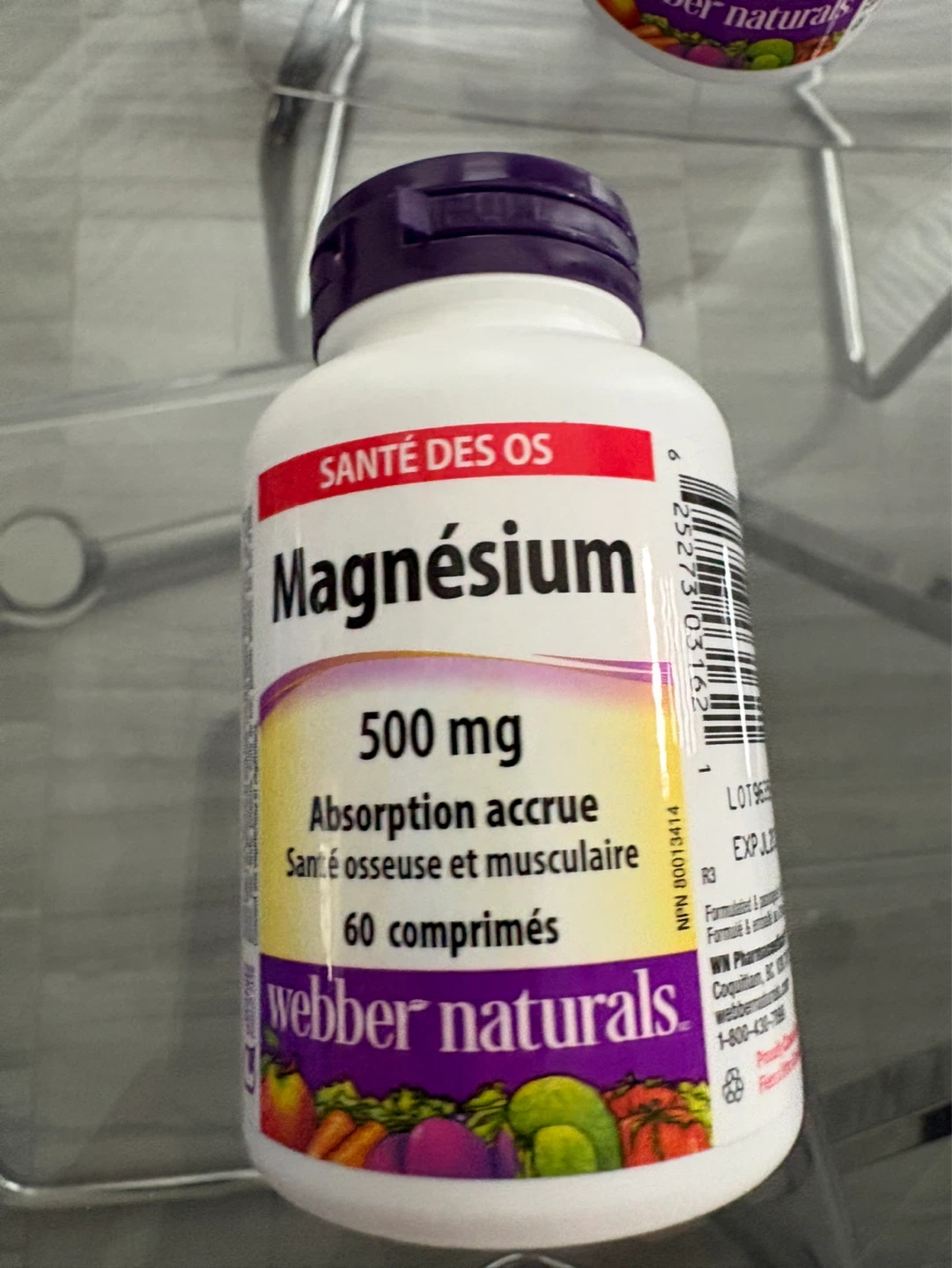 Webber Naturals Magnesium 500 mg - 60 Capsules - photo 2