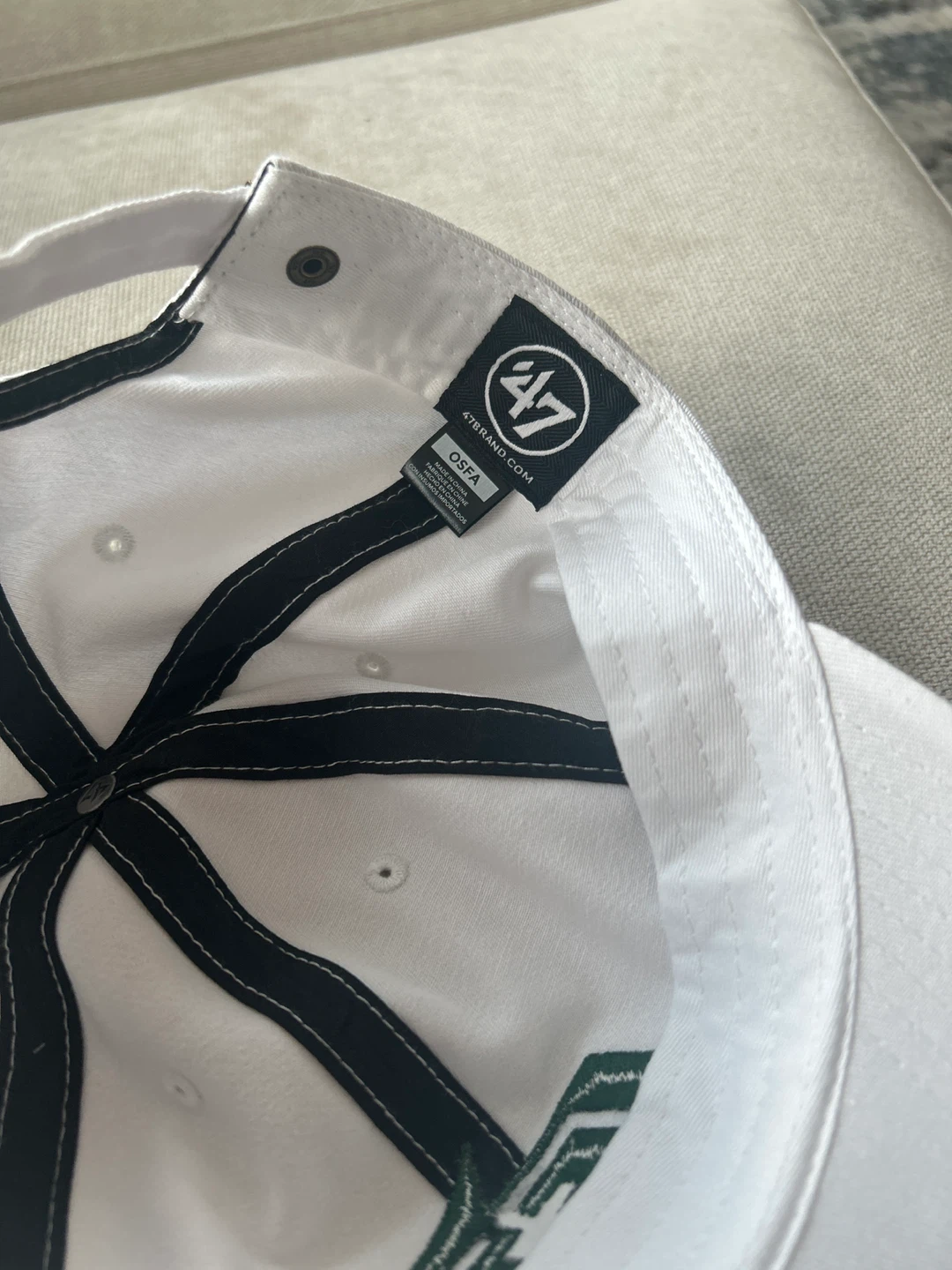 47 Brand White New York Jets Baseball Cap OSFA - photo 3