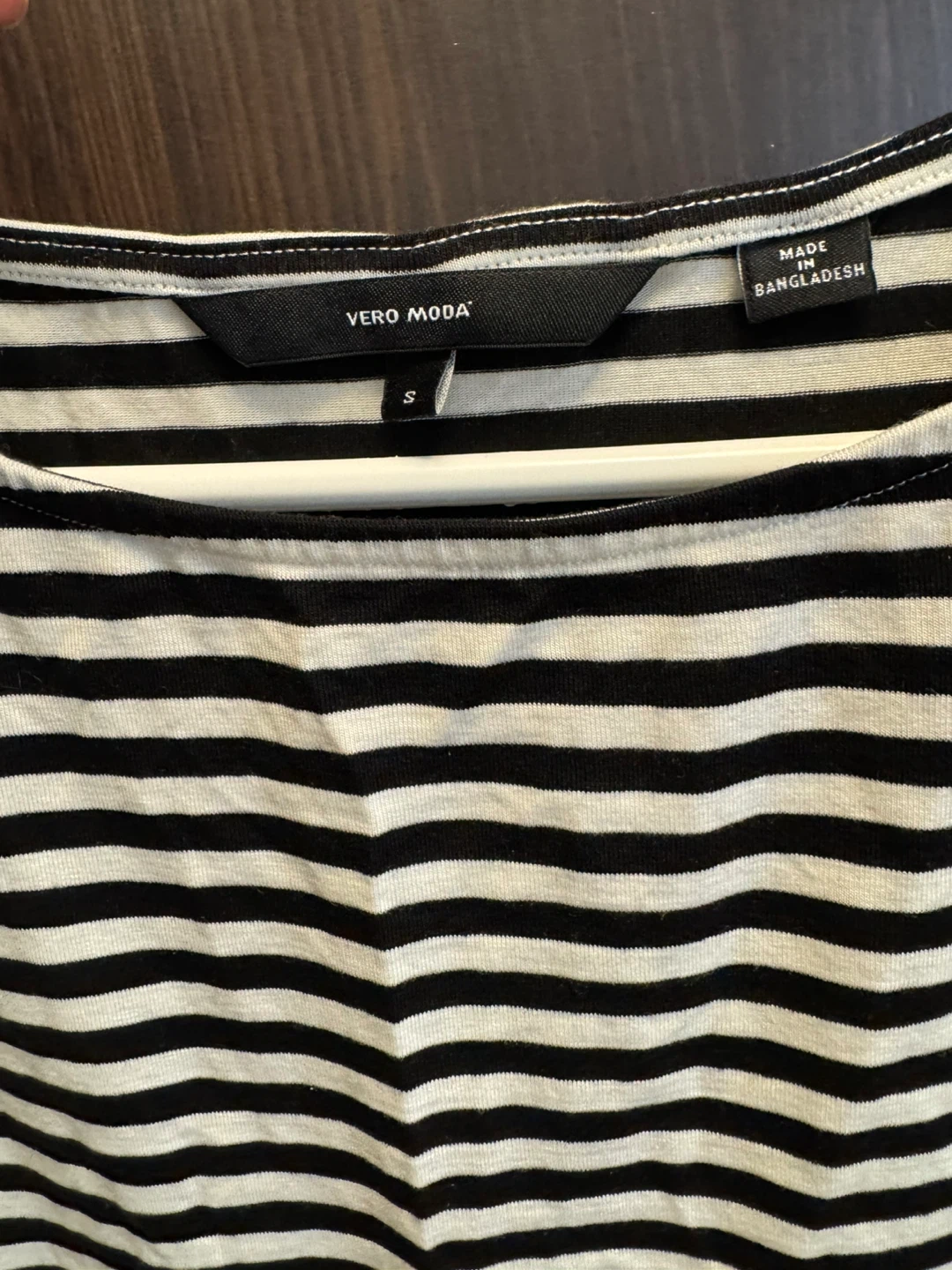 Vero Moda Black & White Striped Long Sleeve Shirt - Size S - photo 2