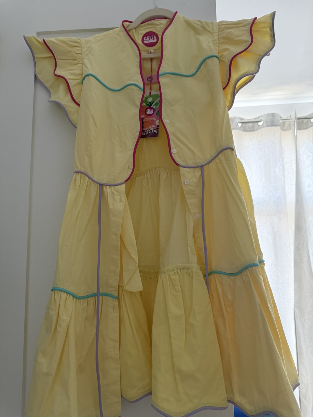 Celia Yellow Dress - Size L