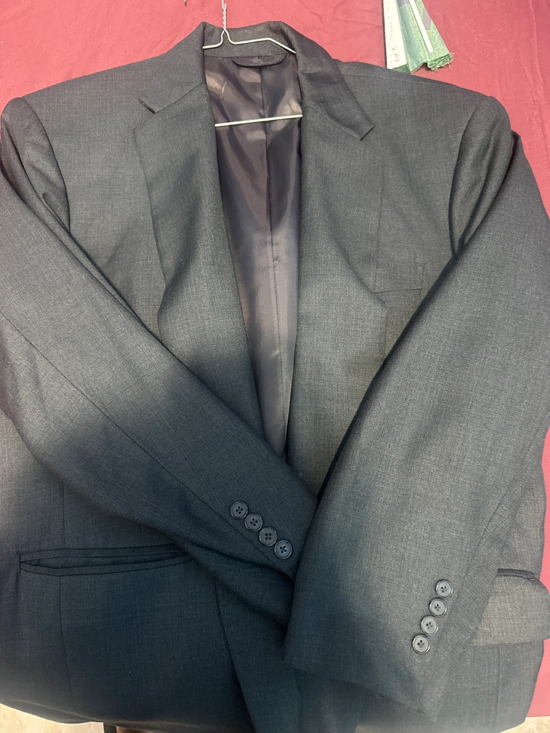 British Tailoring Charcoal Gray Blazer Jacket