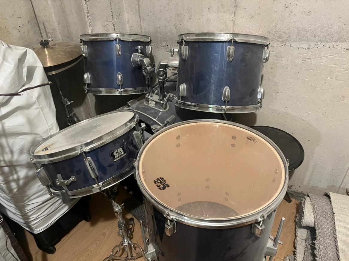 CB Drums Drum Set with Stool, Pedal, and Hi-hat