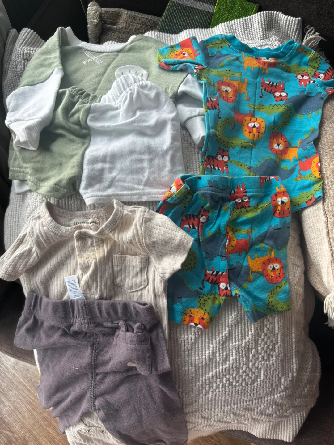 Carter's Baby Boys' Shortalls Set - photo 4
