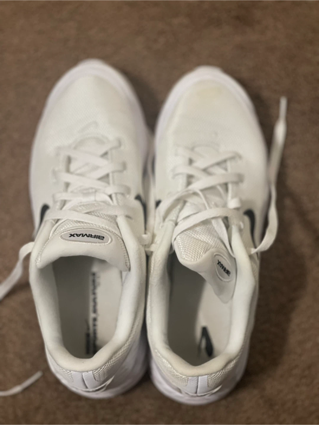 Nike Air Max White Tennis Shoes - photo 2