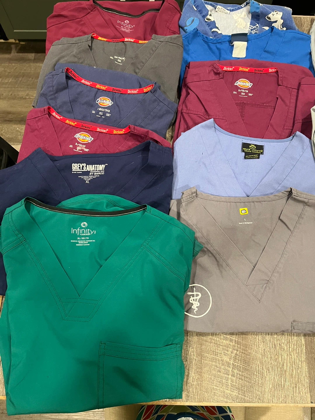 Scrub Tops and Pants Lot