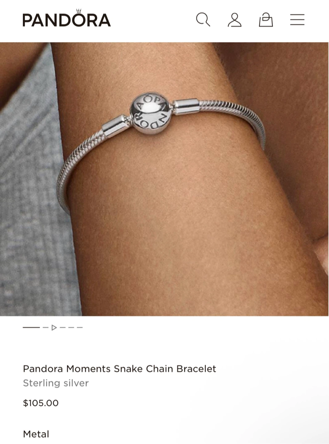 Pandora Moments Snake Chain Bracelet - photo 5