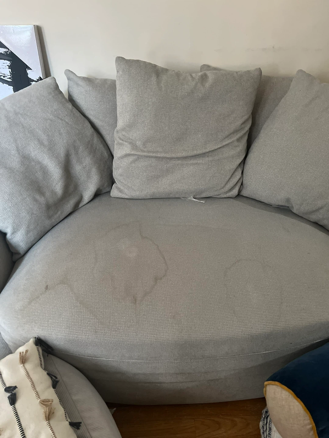Gray swiveling loveseat - photo 2