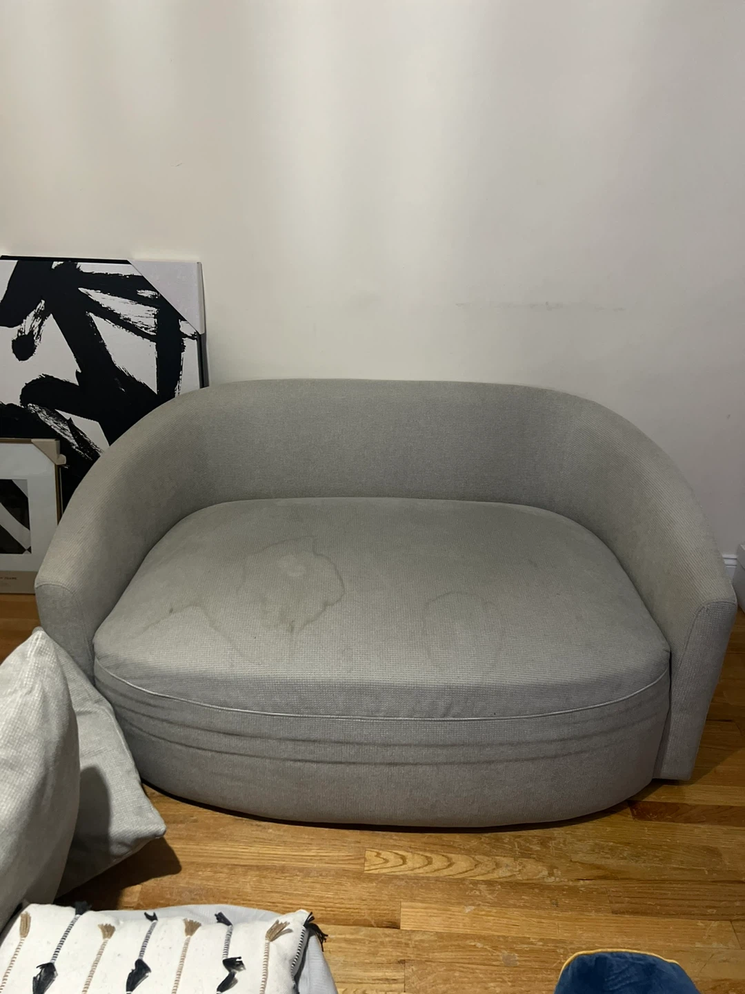 Gray swiveling loveseat - photo 3