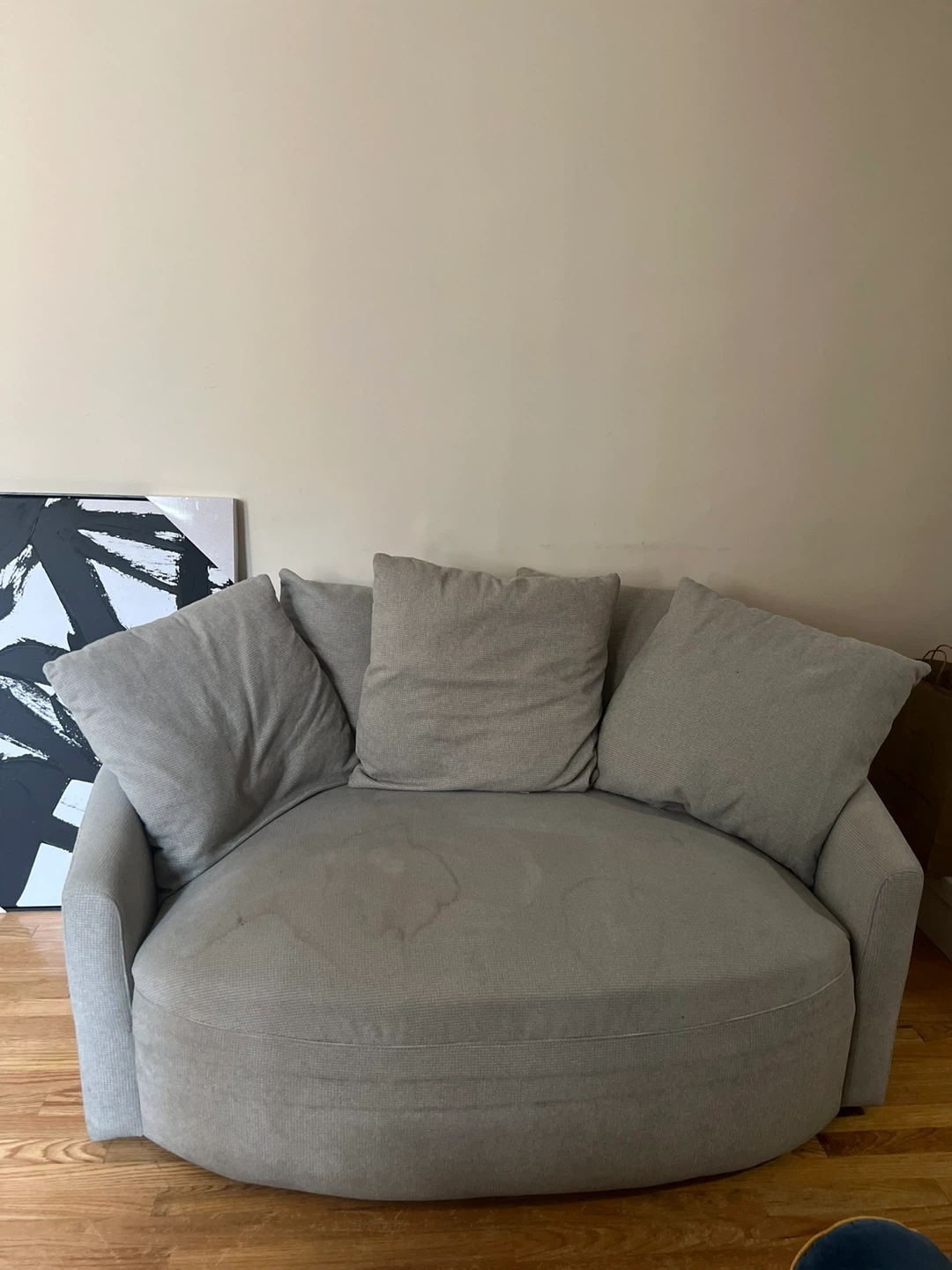 Gray swiveling loveseat - photo 4