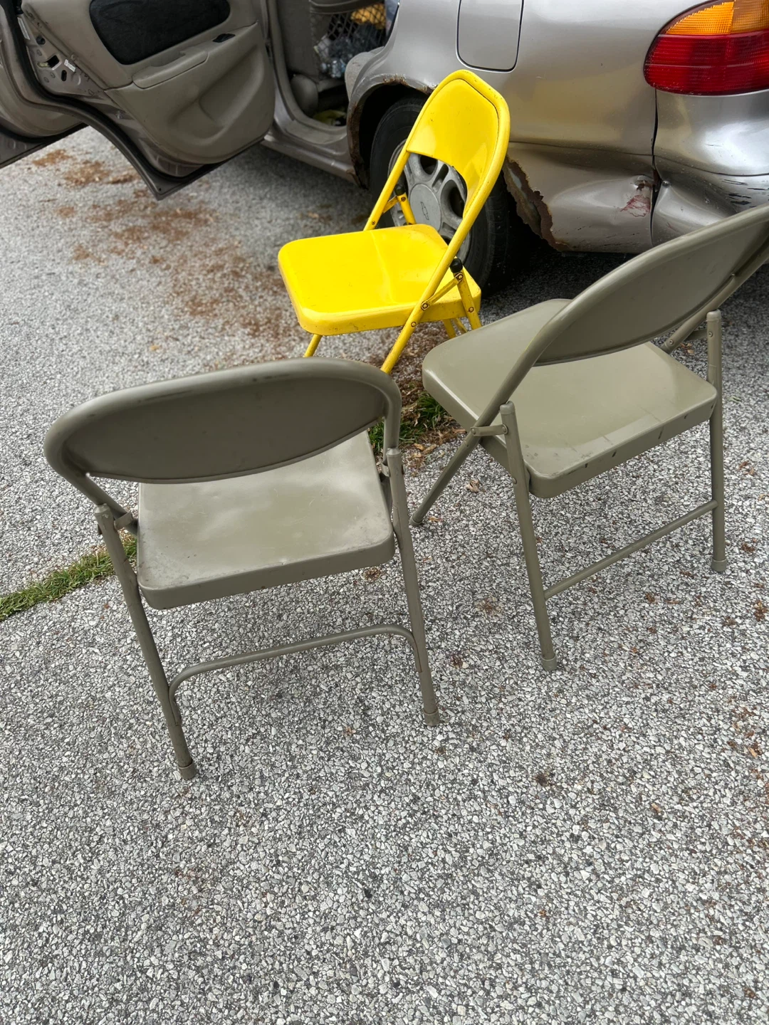 Folding Chairs - (Set of 3) for $12 - photo 2