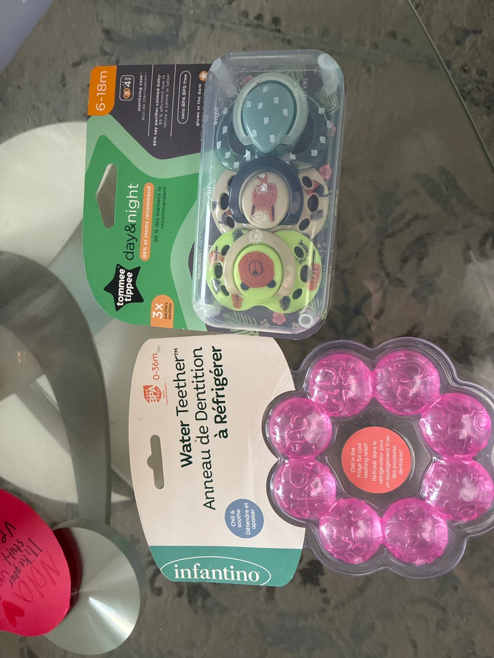 Tommee Tippee Pacifiers & Infantino Water Teether