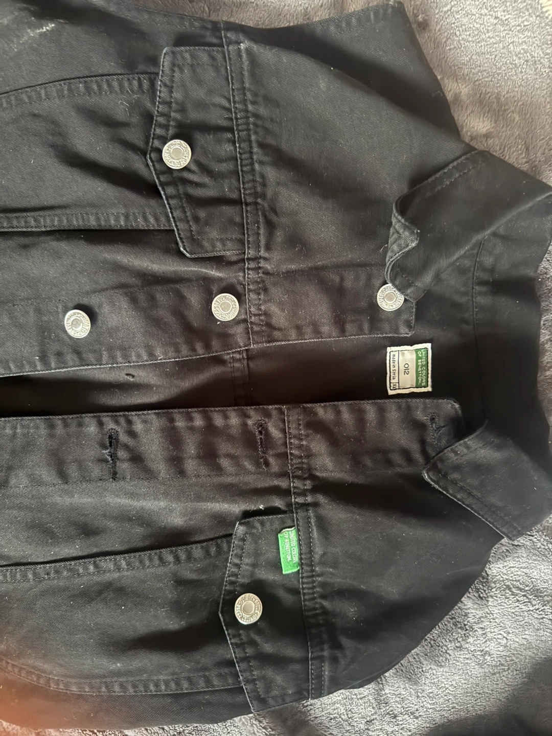 United Colors of Benetton Black Denim Jacket