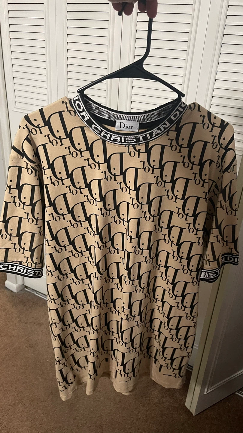 Christian Dior All Over Logo T-Shirt Dress - photo 2