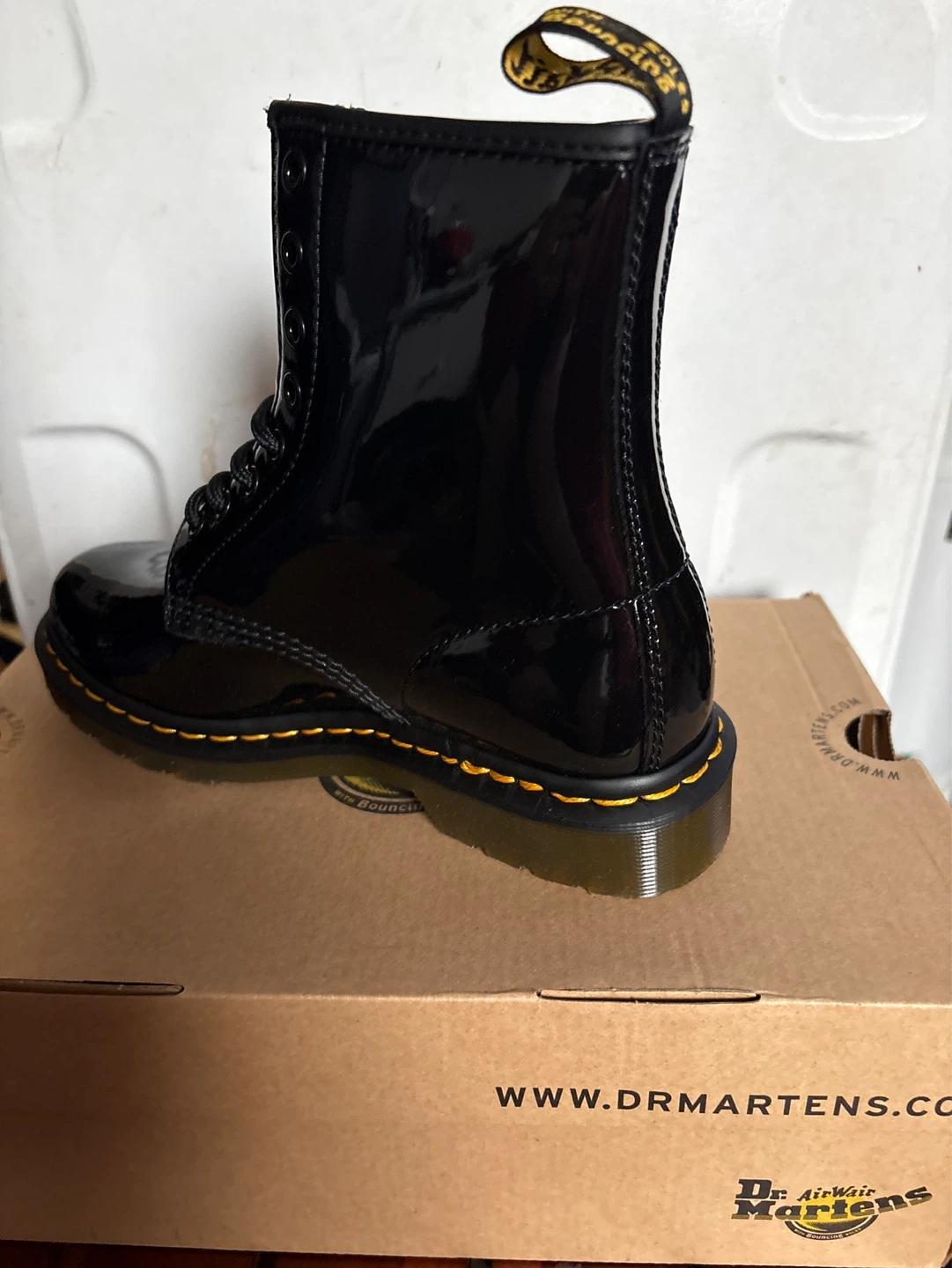 Dr. Martens Black Patent Leather Boots