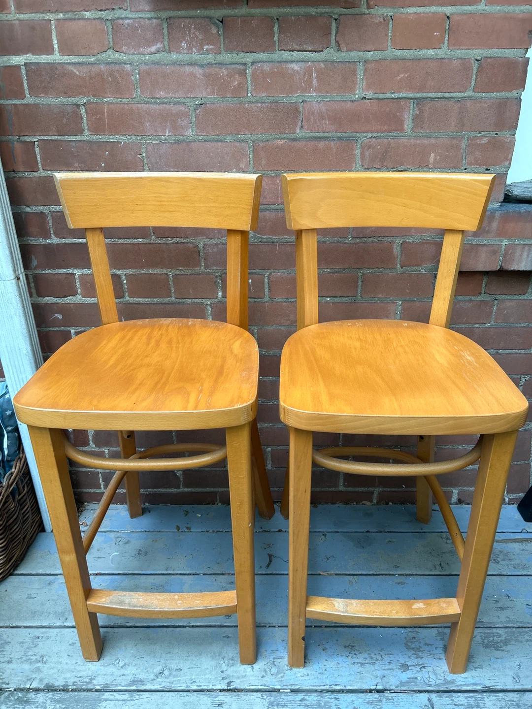 Set of 2 Wooden Chairs