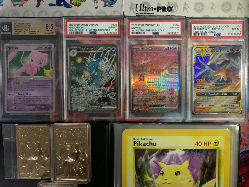 Pokemon Slabs, 24k gold cards & 25th celebrations jumbo set+ - photo 2