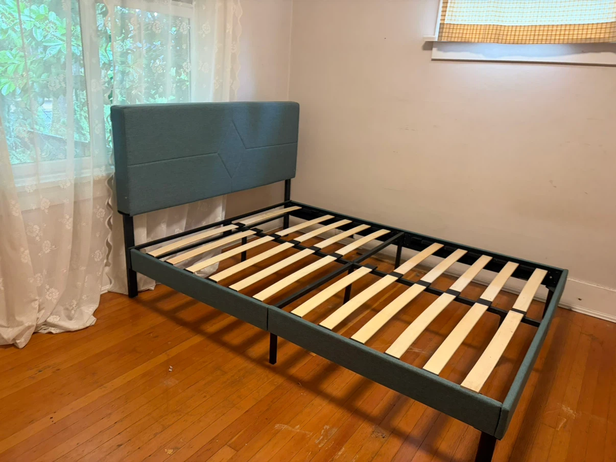 Queen bed frame blue - photo 2