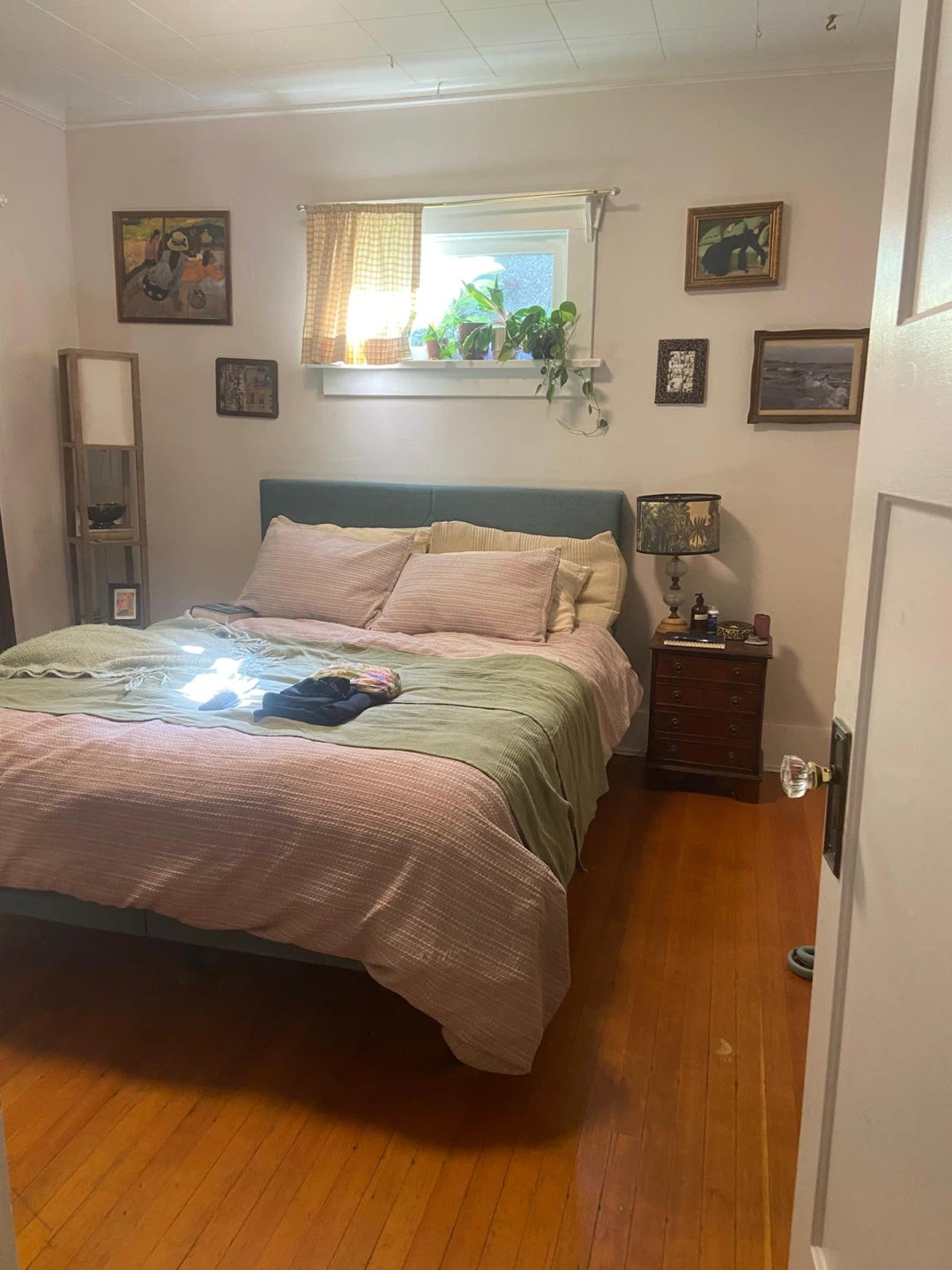 Queen bed frame blue - photo 3