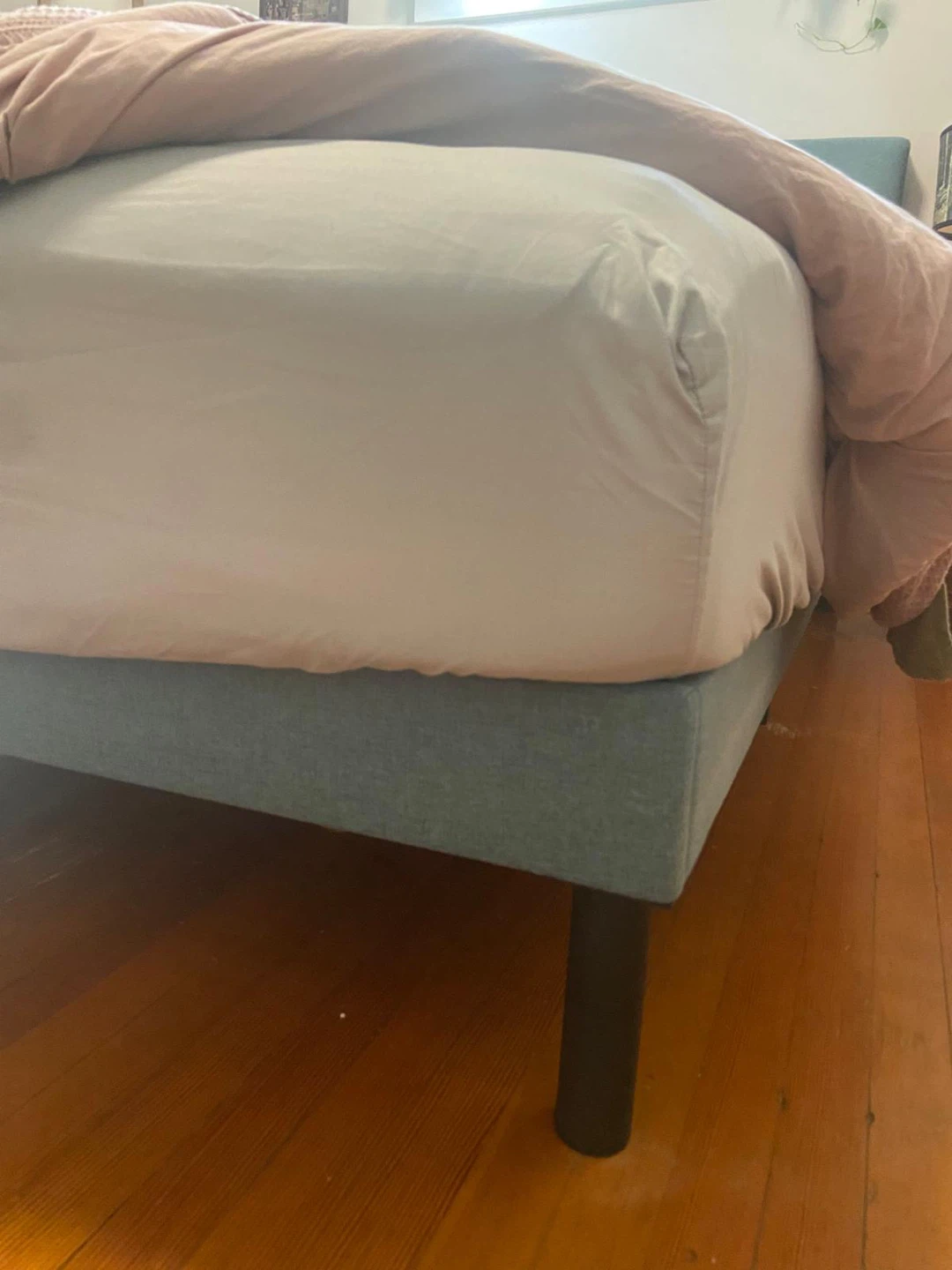 Queen bed frame blue - photo 4