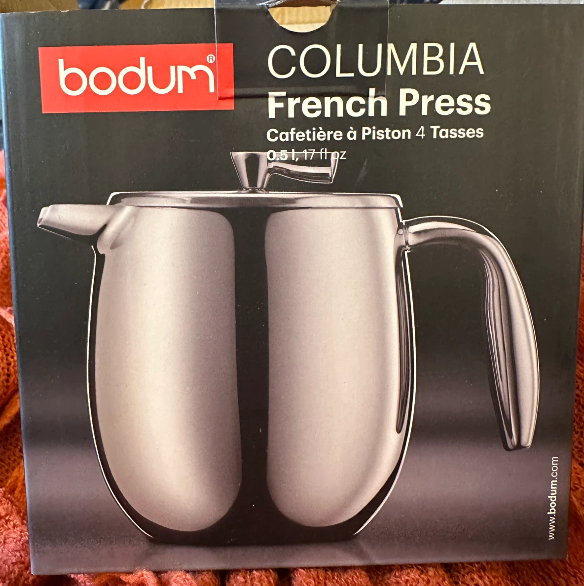Bodum Columbia French Press 4 cup/ 1.0L / 17 oz