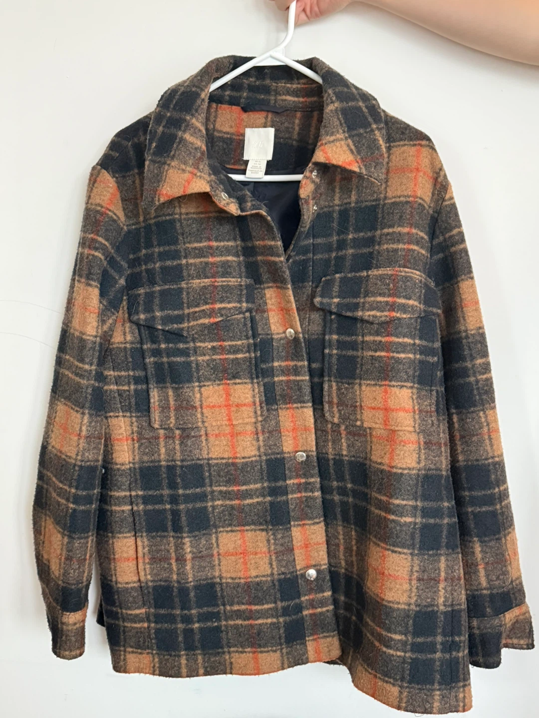 H&M Plaid Shirt Jacket
