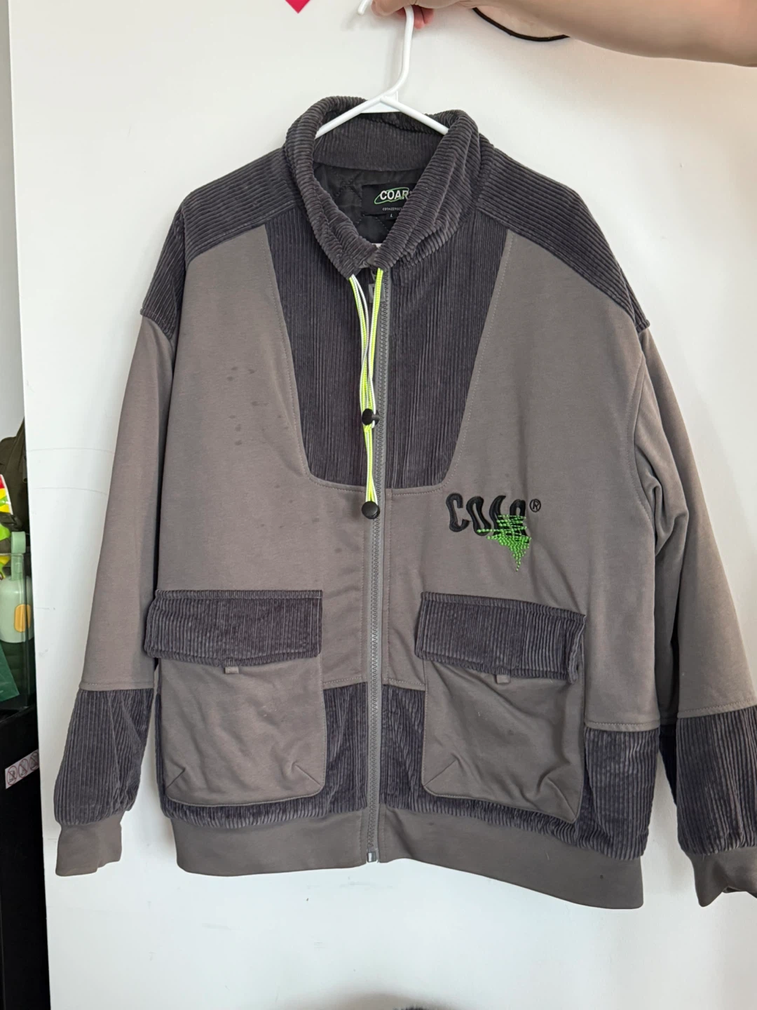 COARSE Graphic Cat Face Bomber Jacket