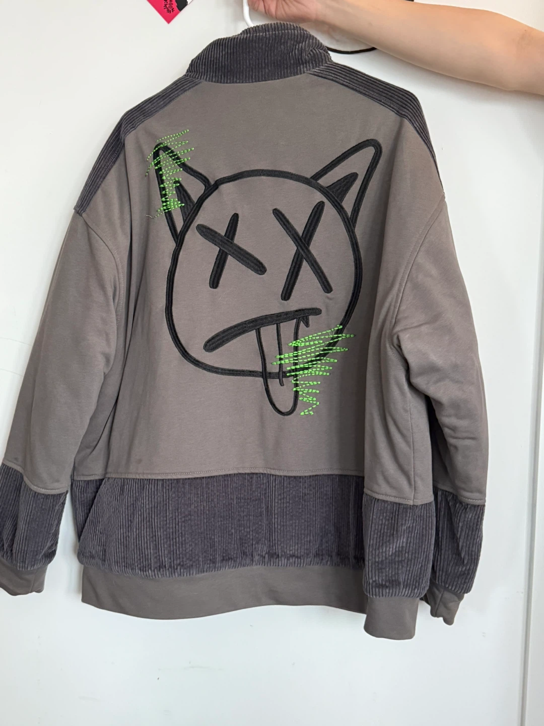 COARSE Graphic Cat Face Bomber Jacket - photo 2