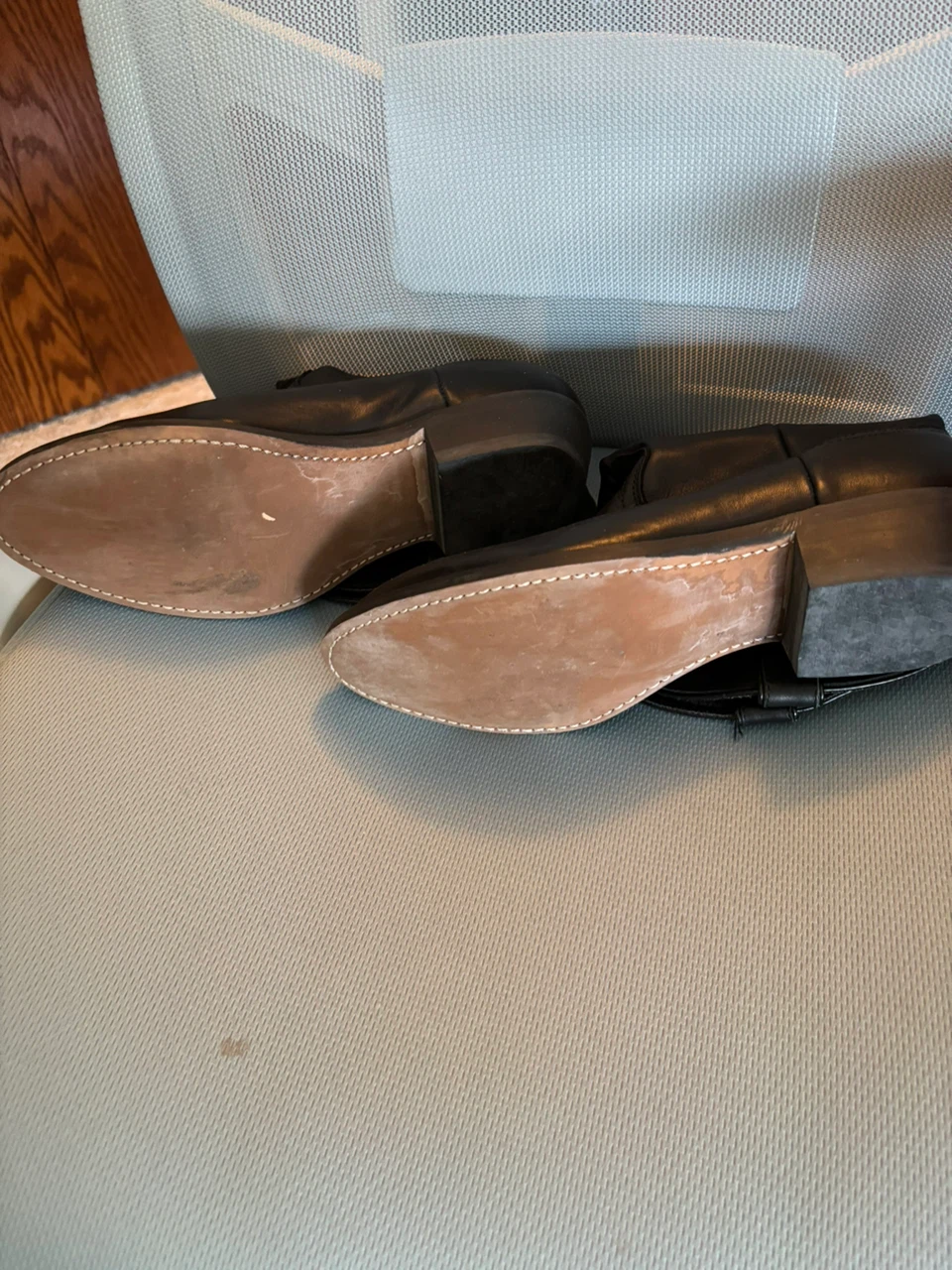 Black Leather Cowboy Boots
