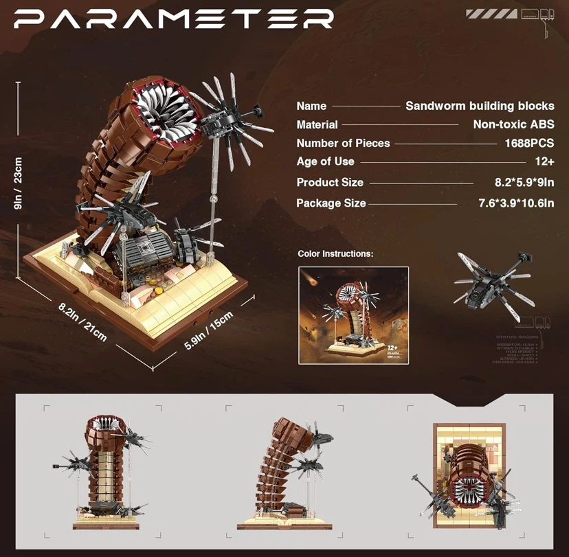 New Sandworm Building Blocks Set Shai-Hulud - photo 3